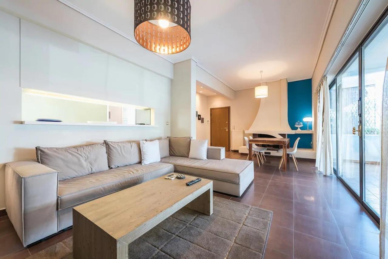 Glyfada Glass-Walled Designed Apt Athens Ngoại thất bức ảnh